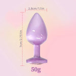 Anal Plugs Small Butt Plug For Beginners,Adult Aanl Toys With Heart-Shaped Jewelry Base,G Spot Sex Toy Anal Sex Adult Toy For Beginner Adult Unisex Women And Men Couple (Small Pink)