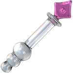 Glass Dildo Crystal Penis Glass Pleasure Wand Female Masturbator Sex Toy,Novelties Glass Dildo Crystal Penis Glass Wand G-Spot Stimulation Female Masturbator For Women And Couples(Style 1)