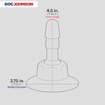 Deluxe 360 Degree Swivel Suction Cup Plug by Doc Johnson - Black