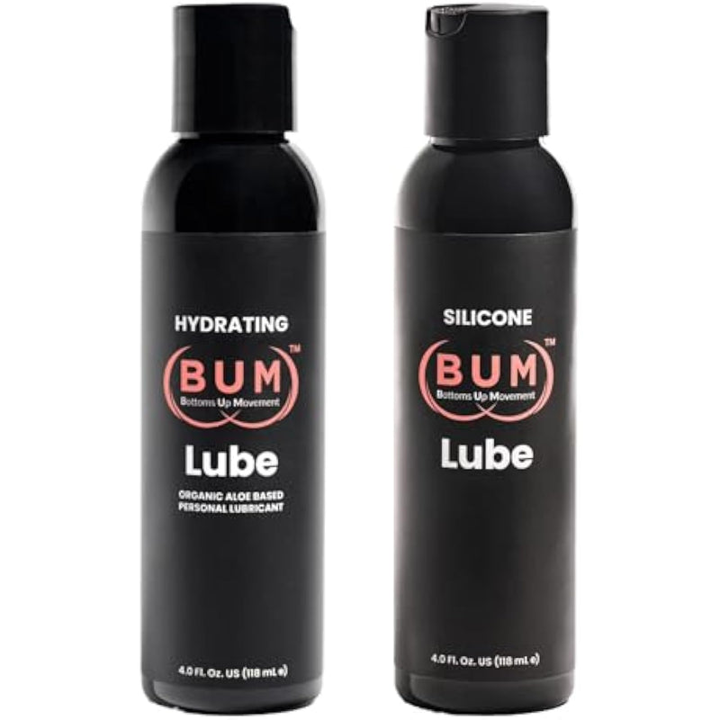 Silicone & Organic Aloe Water Based Lube Bundle 4Oz