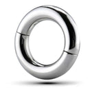 Stainless Steel Male Penis Ring with Half Magnet Pendant and Cock Ring Design for Adult Sex Toy