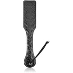 2025 Black Sm Uneven Spanking Paddle For Adults Cosplay, 12.6In Faux Leather Sexual Paddles For Bdsm Sex Toys