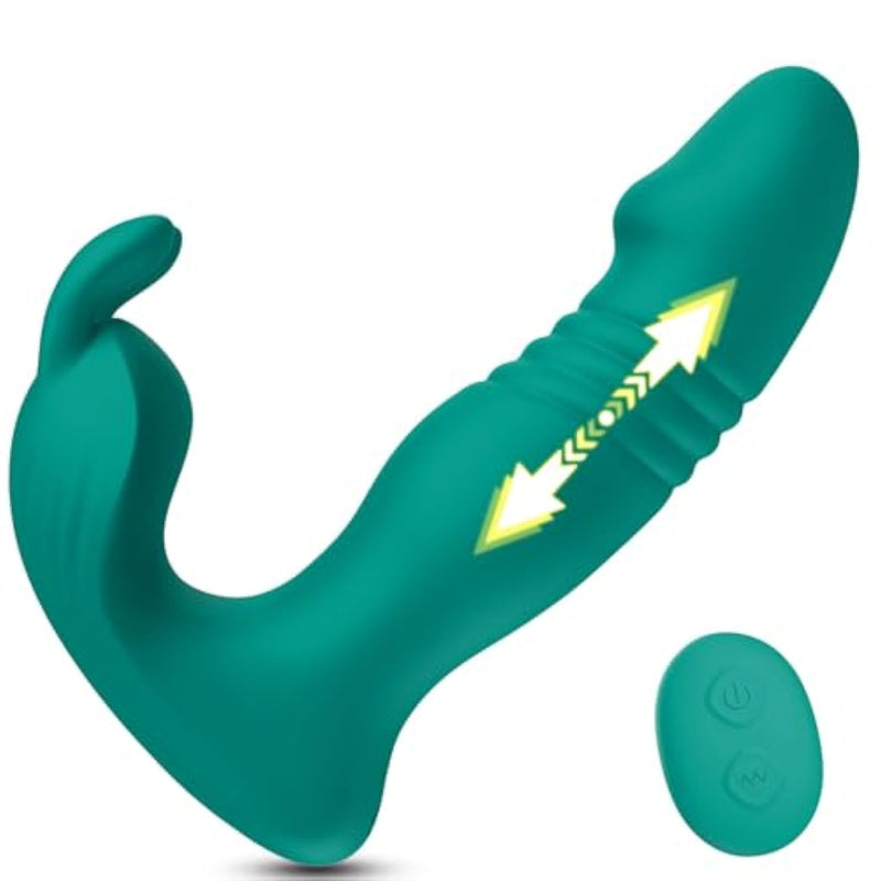 Wearable G Spot Vibrator Adult Sex Toys 3In1 App Remote Vibrater Women Sex Toy For Couples Female With 9 Rabbit Clitoral Vibrators & 9 Thrusting Dildo Sex Machine Adult Sex Toys & Games