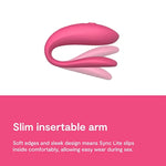 Sync Lite Coral C-Shaped Couples Vibrator & Pivot Vibrating Cock Ring - App Controlled Couples Sex Toys Bundle