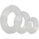 Novelties Premium Silicone Ring Set, Clear