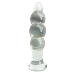 Glass Anal Beads,Crystal Dildo Butt Plugs Anal Beads Glass Pleasure Wand Anal Trainer Sex Toy Glass Anal Beads Butt Plug Prostate Massager P-Spot Stimulation Anal Trainer Sex Toys For Men Women