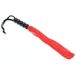 Rubber Sex Flogger Whip - Beginners Super Soft 15 Inch Flogger Whip For Sex Adult (Red)