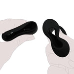 Silicone Anal Butt Plugs Training Hollow Tunnel Anal Dildo Sex Toys Black Soft Anal Plug Anal Sex Trainer For Men Women Couples Anus Dilator Anal Butt Plugs Anal Trainer (L)