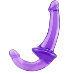 Double-Ended Silicone Long Dildo for Lesbians - Realistic Double-Ended Adult Anal Sex Toy with Hands-Free Strap-On