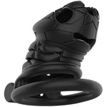 Large Chastity Cage Male Chastity Device Lightweight Cock Cage Adult Sex Toys For Men With 4 Size Rings And Invisible Lock Penis Cage For Couples Men And Women Adults Black