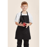 Kids Adjustable Black Apron for Kitchen Protection
