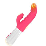Rabbit Vibrator Sex Toys For Women - G Spot Clitoral Anal Dildo Vibrator With 7 Vibrating Modes & 6 Clit Speeds,Female Vibrator Wand Anal Nipples Stimulation Adult Sex Toys For Women Peach Red