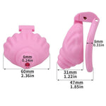 Male Cock Cage Small Penis Cage Pink Black Sex Toy Chastity Devices Chastity Lock Design Bdsm Toys For Couples Sex (Pink)