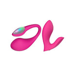 Lush 4 Wearable G-Spot Vibrator Adult Sex Toys & Games With Led Light + Flexer Wearable Panty Butterfly Vibrator Rechargeable Clitoral G Spot Stimulator For Women Couple