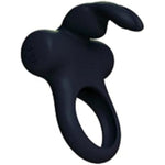 Frisky Bunny Vibrating Ring, Black