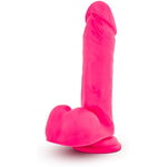 Ruse Big Poppa - 8 Realistic Dildo Premium Purio Platinum Cured Silicone - 1.5 Thick - Luxury Ultrasilk - Strap On Compatible Sturdy Suction Cup For Hands Free Play - Hot Pink