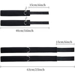 Sex Bondage Wrist & Thigh Cuffs Bdsm Restraints Set, Sex Toys For Women With Adjustable Leg Straps Handcuffs For Couple Beginner Sm Game Play