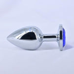 Anal Plug Adult Sex Toy, Blue Gem Anal Toys Adult Sex Toys Games Butt Plug,Personal Anal Plug Sex Toy For Adult Women,Men And Couples, Stainless Steel (Small)