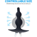 Inflatable Anal Plug With Pump And Anal Shower Enema Silicone, Fetish Bdsm Anal Sex Large Anal Plug Dilator, Prostate Stimulation Vaginal Anal Dildo Anal Sex Toy