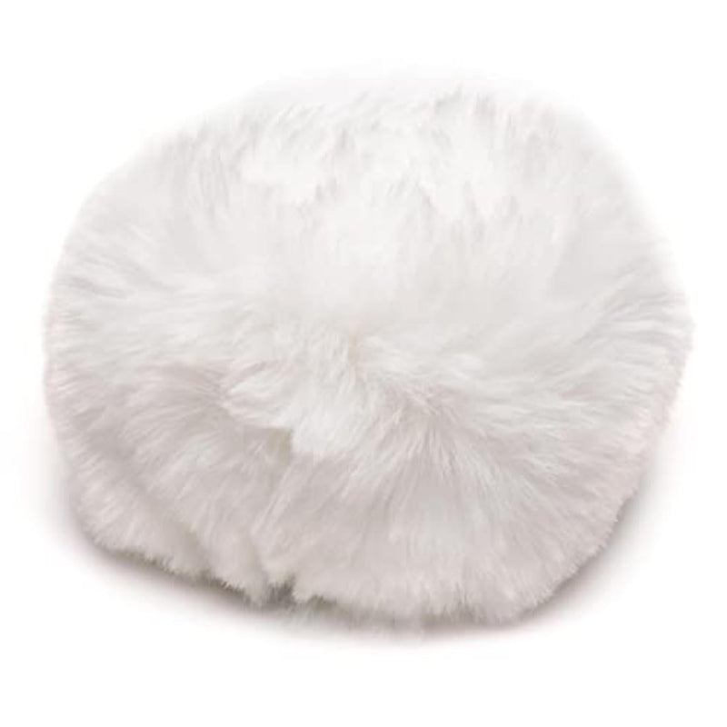 Snap-On Interchangeable White Bunny Tail For Anal Plug | Thick Furry Tail For Women | Soft Vegan Friendly Faux Fur | Animal Play Fox Cosplay | Butt Plug Sold Separately