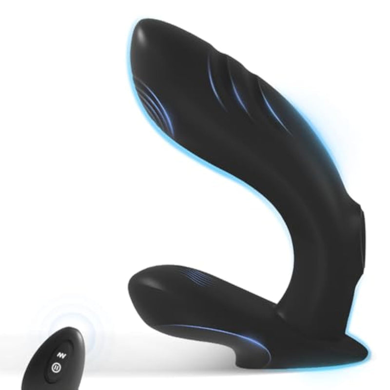 Prostate Massager For Men – 5-Speed Tapping & 10-Mode Vibrating Anal Plug With Remote – Dual Motor Toy For Male Pleasure, Beginners & Gay Couples