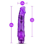 Blush B Yours 9.25" Vibe-6 Realistic Vibrating Dildo - Multispeed Twist Dial Flexible Soft Cock - Pvc, Ipx7 - Pleasure Zone Vibrator - Beginner Adult Sex Toy Penis For Women, Men & Couples - (Purple)