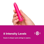 Tango Pink Powerful Clitoral Bullet Vibrator & Pjur Aqua Water Based Personal Lubricant 3.4 Fl Oz - Gifts For Women Sex Toys Bundle