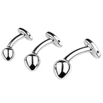 Metal Anal Plug Vestibular Toy G-Spot Anal Plug Stainless Steel Anal Plug Adult Anal Toy Butt Plug For Anal Trainer S