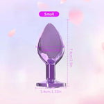 Anal Plugs Small Butt Plug For Beginner, Jewel Adult Sex Toy Tainless Sex Anal Toy - G Spot Anal Sex Adult Toy For Beginner Adult Unisex Women And Men Couple ? Purple?