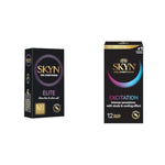 Elite Condoms, 10 Count & Excitation Lubricated Latex-Free Condoms, 12 Count