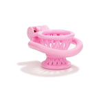 Male Inverted Chastity Cage Sex Toy Set With 4 Cock Rings, 3D Small Negative Chastity Devices Locked Cock Cage Nylon Fish Trap Shape Adult Penis Sm Bondage Device Sex Toys For Men & Gay (Pink)