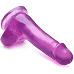 Lynx 6 Inch Ice Dildo with Balls - Purple