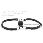 Adjustable Leather Bdsm Gag Suitable For Couples Restraints Sex Toys Open Mouth Ballgag Muzzles Adult Role Play