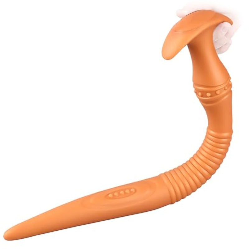 Super Long Anal Plug Dildo, Flexible Liquid Silicone Butt Plug Vaginal Anus Deep Stimulation Massage Masturbation Adult Sex Toy For Men Women Couple Sex (L)
