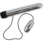 Dual Bullet Vibrator Personal Massager, Adjustable Dial Vibration Settings, Sex Toys For Women Men Couples, 2 Motors, Silver