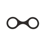 Quickie Cuffs, Flexible Strong Silicone Handcuffs Wrist And Ankle Restraint Toy For Adults. Light, Portable, Soft And Comfortable Accessories, Perfect For Couples Bedroom Roleplay - Large Black