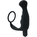 Vibrating P-Spot Massager Cockring - Anal Sex Toy For Men - Penis Ring - Butt Plug - Hypoallergenic Silicone - Male Sex Toys For Men Women Couples - 10 Vibarating Modes - Removable Bullet