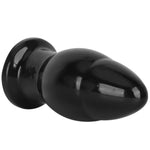 Large Black Butt Plug with Soft PVC Material and Smooth Surface