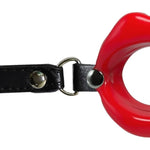 Silicone Open Mouth Gag Sex Toys Sm Bondage Open Gag Adjustable Strap Mouth Gags Bondage Toys For Women Men Couples Lover Bdsm Fetish Restraint Opening Gag Sexy Gag (Red)