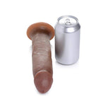 Brown 8-Inch Realistic Adult Toy with Suction Cup Base