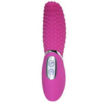 Pink Textured Tongue Vibrator with 7 Powerful Functions for GSpot and Clitoral Stimulation
