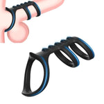 Silicone Cock Ring, Penis Sleeve Sex Toys Triple Cock Rings For Male Penis Enlarger Penis Extender Delay Ejaculation Enhance Erection Ball Stretcher