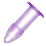 Large Crystal Anal Plug for Men and Women, 5.04 Inch Purple Hollow Butt Expander