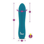 Viben Vivacious Bullet Vibrator | 10 Function Power Bullet | Premium Silicone Rumble Motor | USB Rechargeable Waterproof Adult Toys | Ocean