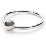 Dominix Deluxe Glans Cock Ring - Stainless Steel Penis Ring - 1.25 Inch Stimulation Device For Couples Sex - Waterproof - Silver