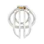 Male Chastity Device Ergonomic Design Stainless Steel Hinged Ring Male Cock Cage Adult Game Sex Toy T2250 50Mm