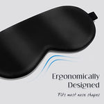 Mulberry Silk Sleep Eye Mask, Blindfold for Women and Men, Black