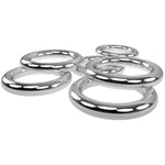 Metal Bondage Penis Cock Rings Mutil-Size Metal Penis Loop Delay Ring Stronger Erection Enhancer Sexual Toy For Male
