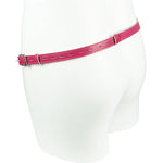 Adjustable Penis Cage Auxiliary Belt with Snap Buttons and Soft PU Leather