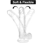 11.3 Inch Huge Realistic Clear Dildo, Sex Toy With Suction Cup For Male& Female’S G Spot, Anal Play Anus Butt Plug Large Big Thick Dildo Adult Toys